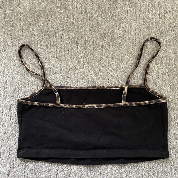 •Garage •Small •Black and Leopard print tank - Picture 2 of 3